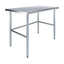 30 in. x 48 in. Open Base Stainless Steel Work Table | Residential & Commercial picture