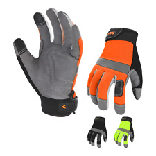 Vgo 1/3Pairs Synthetic Leather Work Gloves for Men, Mechanic Gloves(SL7584) picture
