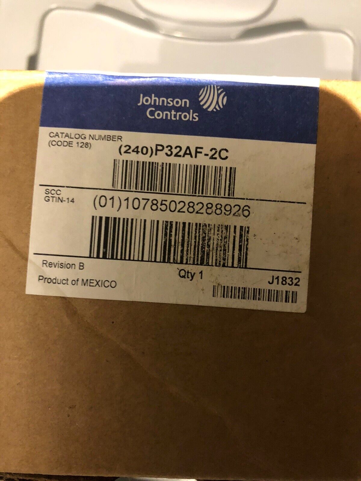 JOHNSON CONTROLS P32AF-2C Differential Air Pressure Switch