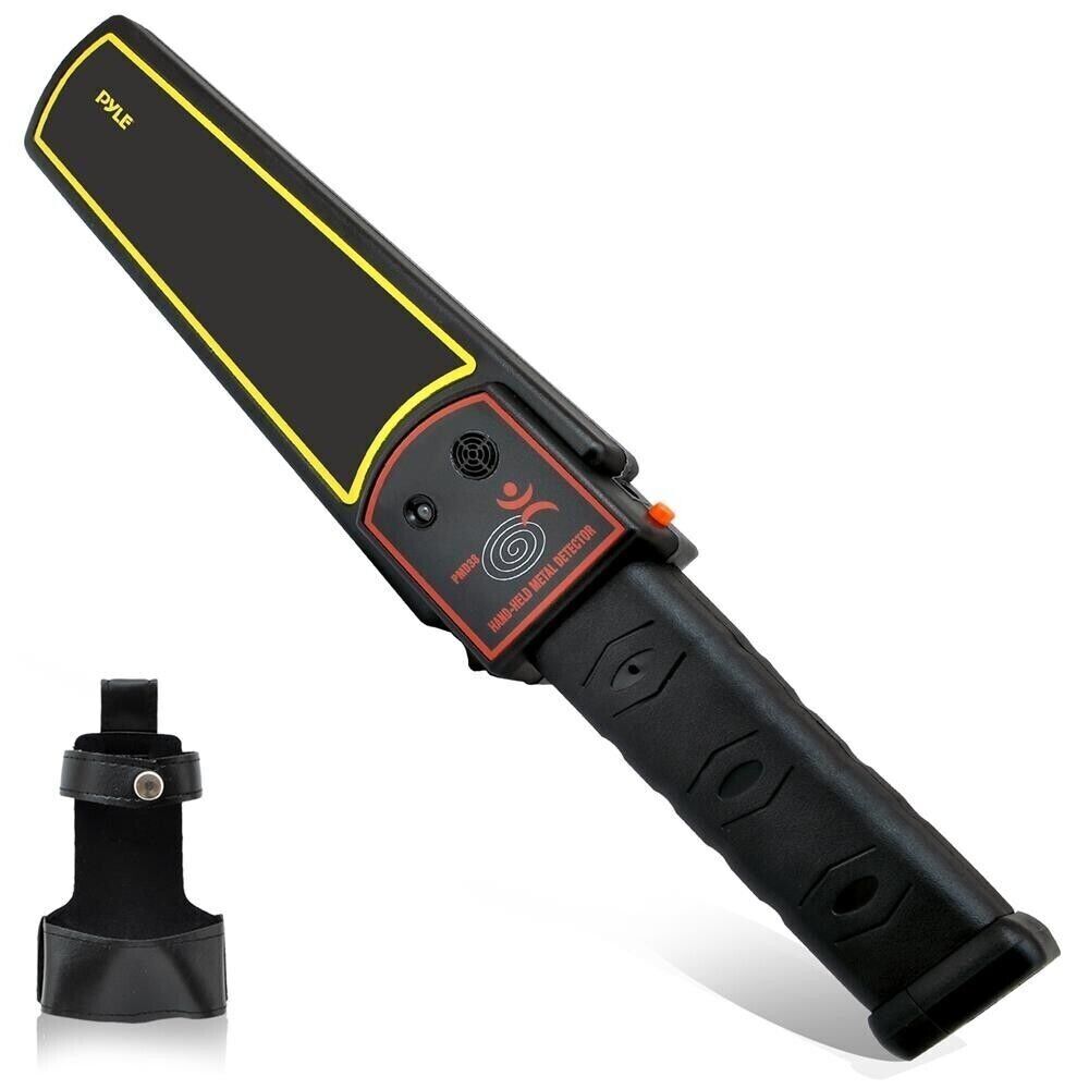 Pyle Handheld Metal Detector Wand Security Scanner w/ Adjustable Sensitivity