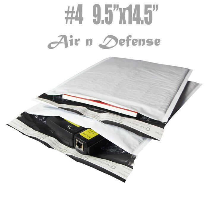 200 #4 9.5x14.5 Poly Bubble Padded Envelopes Mailers Shipping Bags AirnDefense
