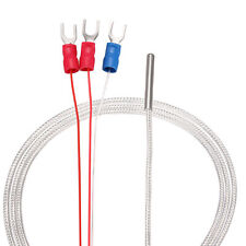 3.3ft PT100 RTD Temperature Sensor Probe 3 Wires Cable Thermocouple picture