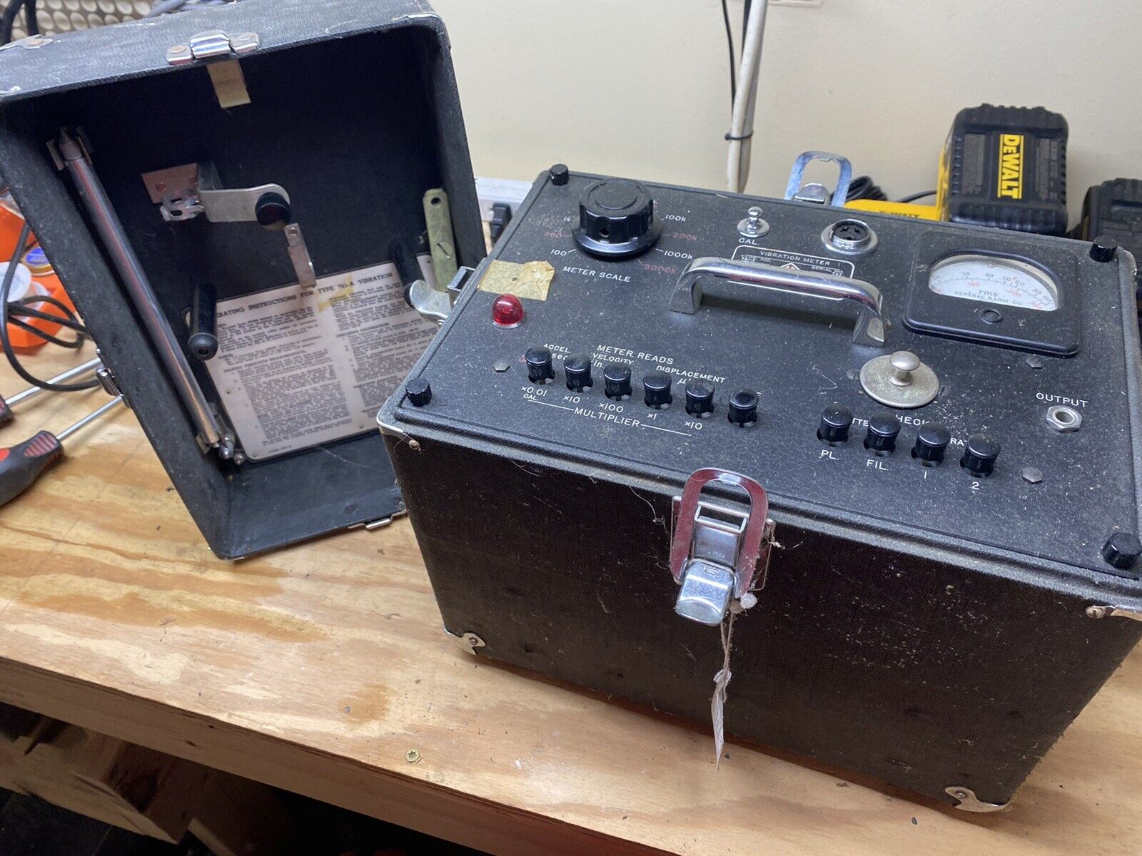 Vintage General Radio GR Type 761-A Vibration Meter COOL HAM RADIO TEST *RARE*