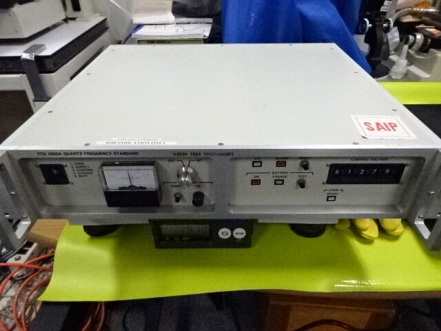 FTS 1050A 10 MHz FREQUENCY STANDARD SYMMETRICOM INTERNAL OSCILLATOR RF MICROWAVE