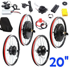 20 Inch ELECTRIC BIKE BICYCLE FRONT/ REAR WHEEL CONVERSION KIT MOTOR HUB 36V 48V picture