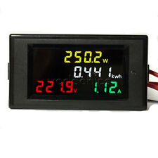 AC 200-450V 100A Digital LCD Voltmeter Ammeter Volt Amp Power Kwh Panel Meter CT picture