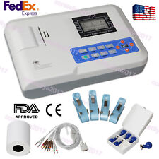 USA, CONTEC ECG/EKG Machine Digital 1 Channel 12 lead Electrocardiograph ECG100G picture