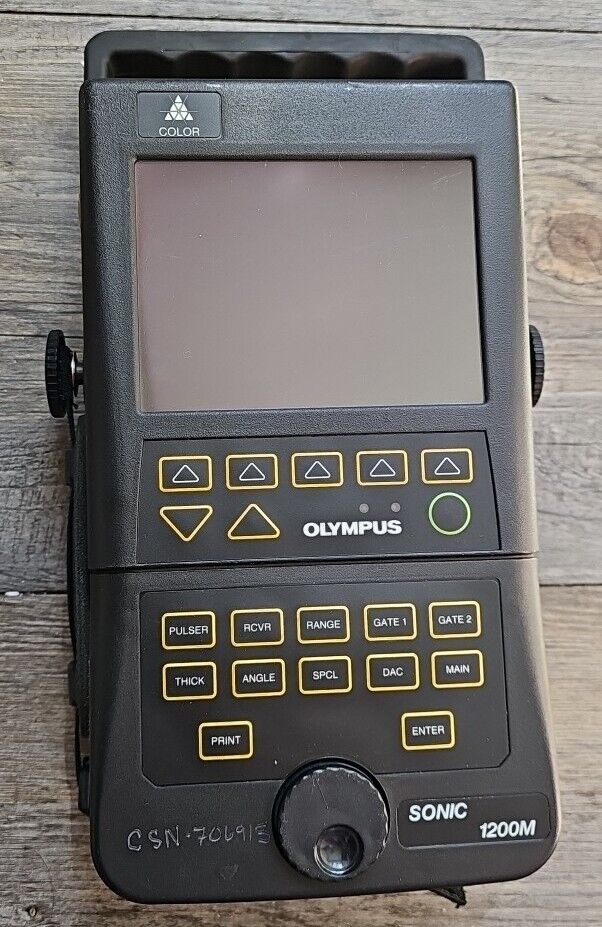 OLYMPUS SONIC 1200M ULTRASONIC NDT INSPECTION FLAW DETECTOR HANDHELD UNTESTED