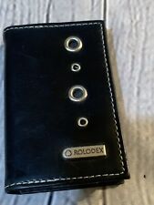 Rolodex black wallet and card holder -10-VINTAGE-GOOD CONDITION Black/silver picture