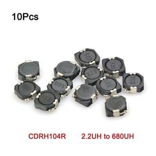 10Pcs SMD/SMT Chip Power Inductor CDRH104R Shield Inductance 2.2UH to 680UH picture