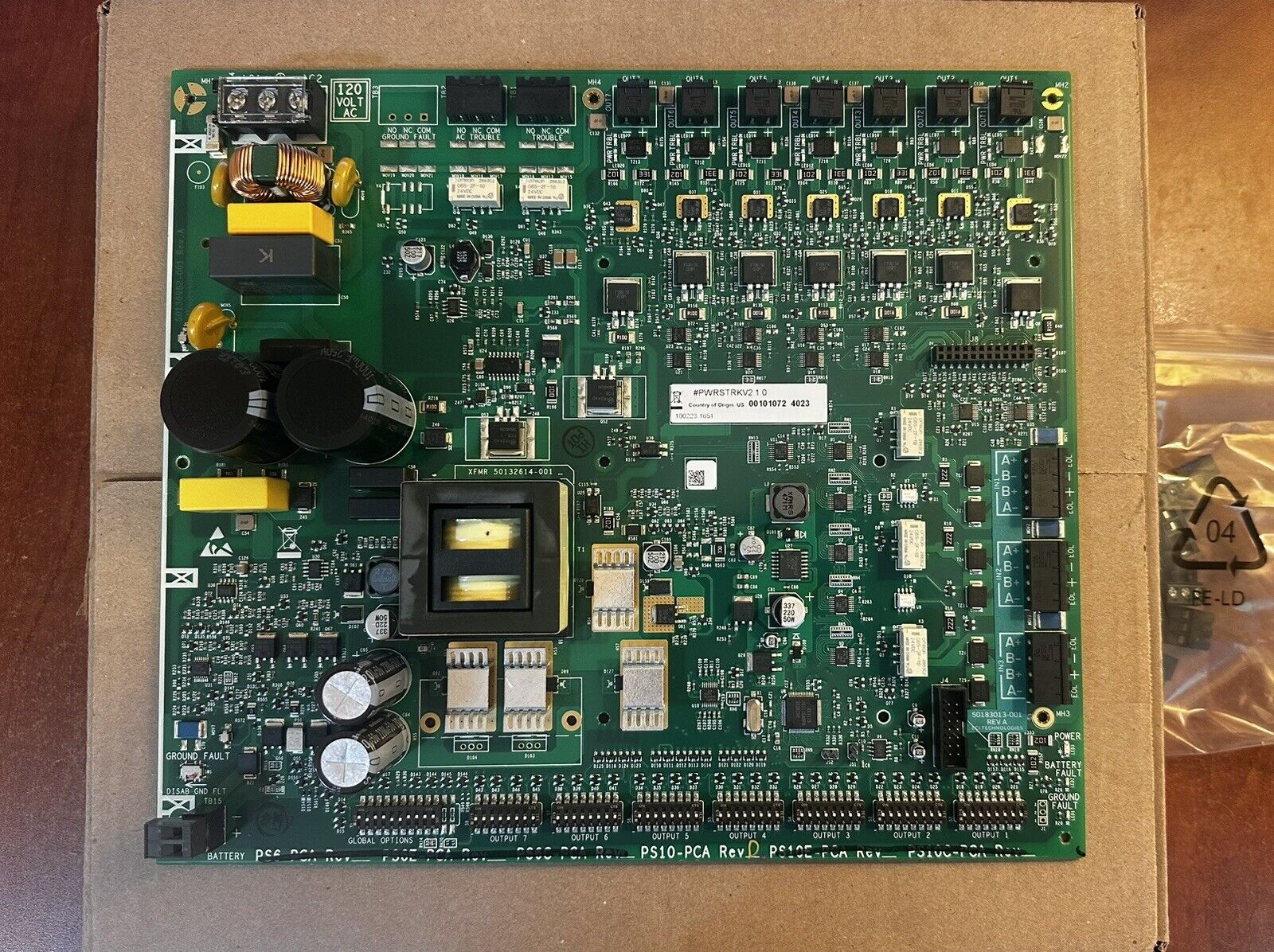 Honeywell  PS10 PSA - 10.0 Amps, 120vac, Remote Power Supply Replacement Board