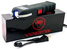 Genuine Vipertek VTS-989 Heavy Duty Rechargeable Stun Gun with LED Light picture