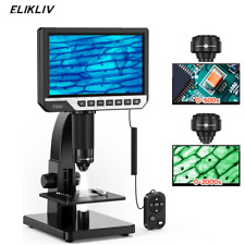 Elikliv 7'' LCD Digital Microscop 2000X Biological Microscope & Remote Control picture