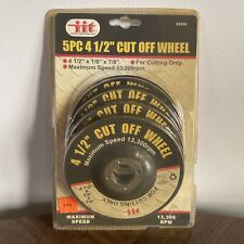 iit Illinois Industrial Tool 80256 5PC Cut Off Wheel 4-1/2