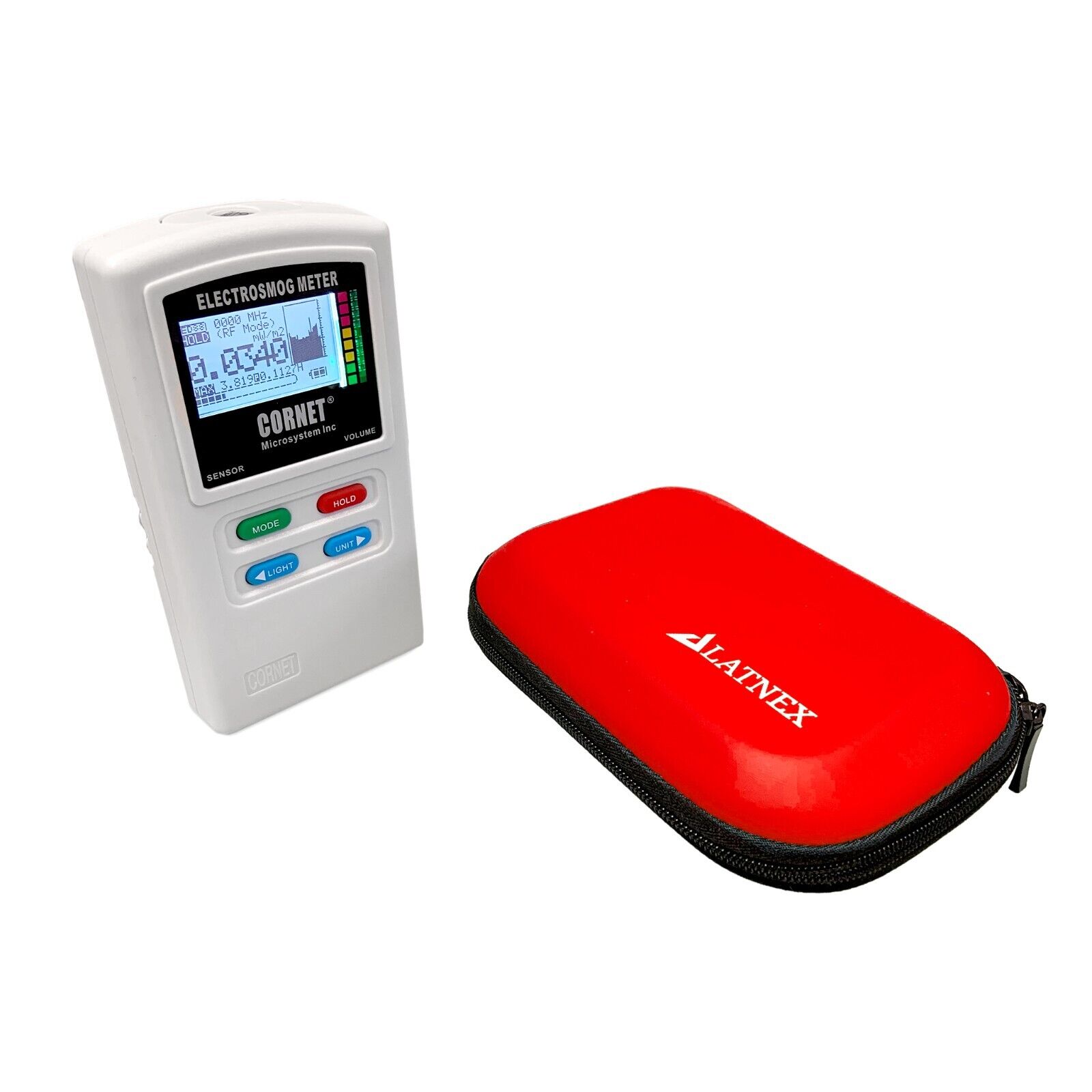 CORNET® ED88T Plus2 EMF Meter (New Release)  With Red EVA Case