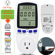 8Mode Electricity Usage Monitor Plug Power Watt Voltage Amps Meter Energy Saving picture