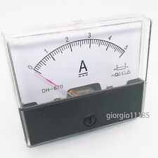 US Stock Analog Panel AMP Current Ammeter Meter Gauge DH-670 0-5A DC picture