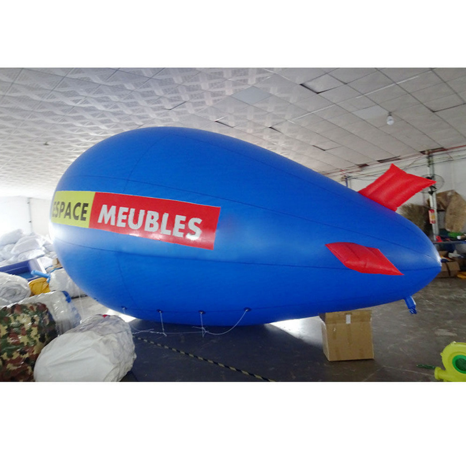 5M 16ft Giant Inflatable Helium Flying Balloon Advertising Blimp Free Logo NA