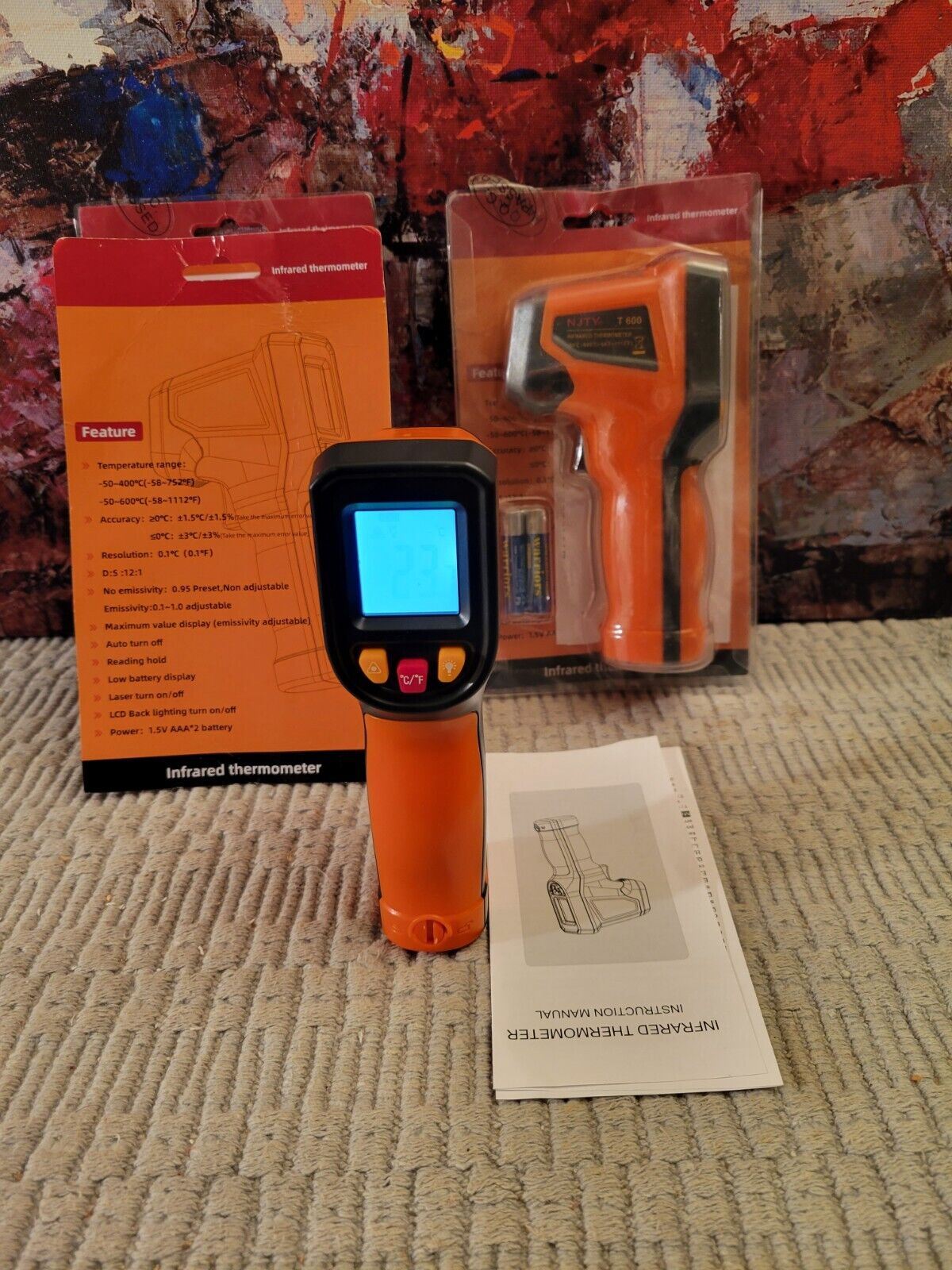 Digital Infrared Laser Gun Temperature Thermometer Heat Thermal Gauge Sensor