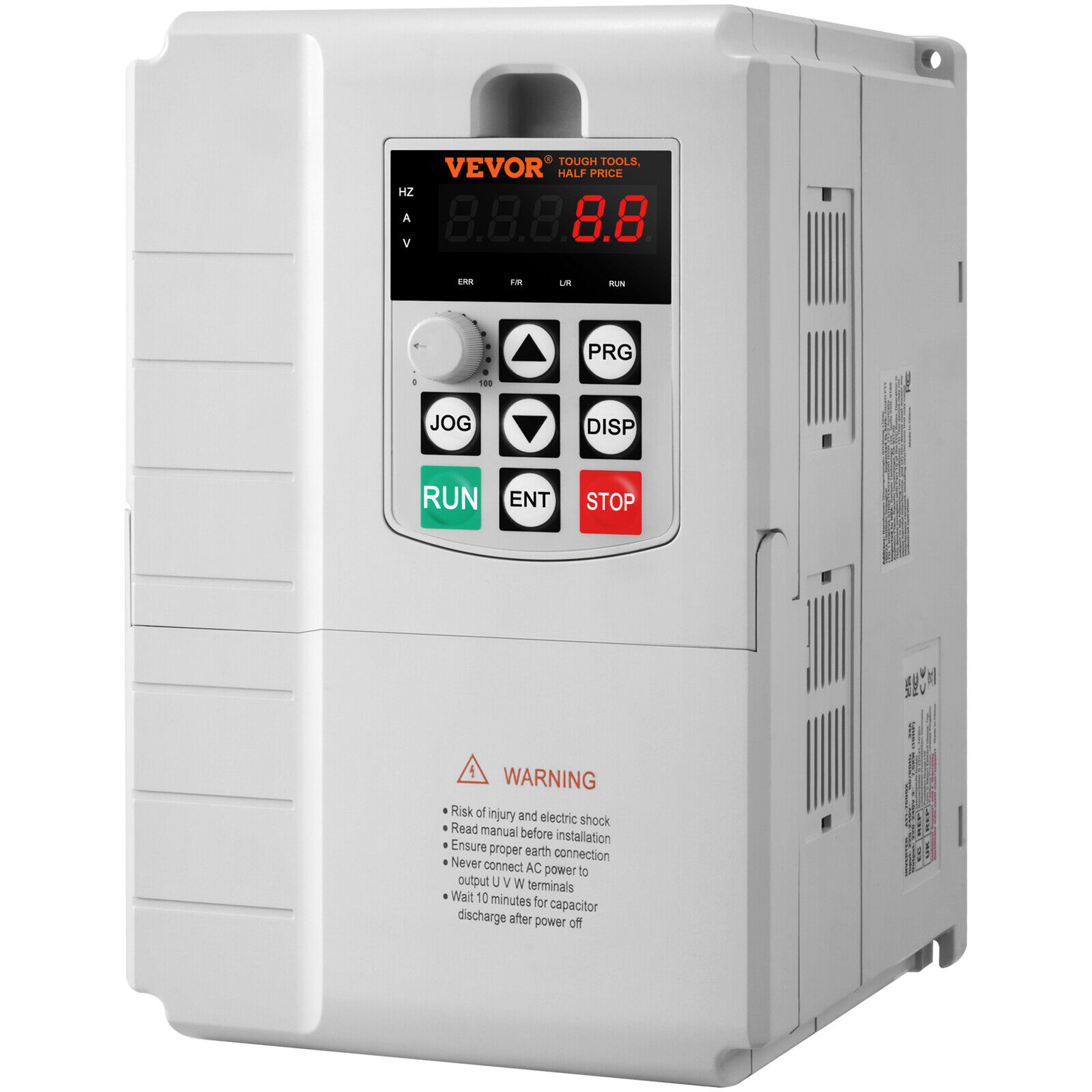 VEVOR 7.5KW 10HP Variable Frequency Drive Inverter Convert 1 To 3 Phase VFD 220V