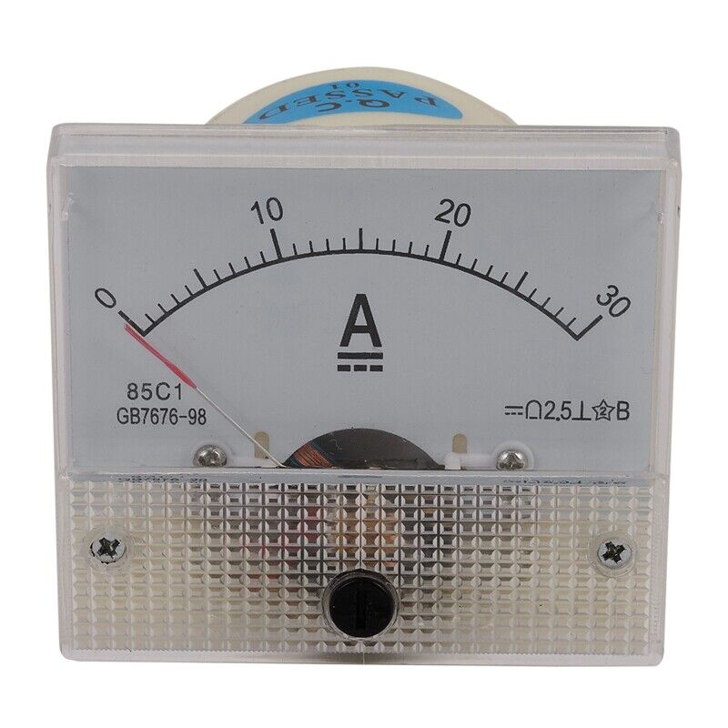 85C1-A Dc Analog Meter Panel Meter Gauge 30A Gauge Current Mechanical Ammetersf
