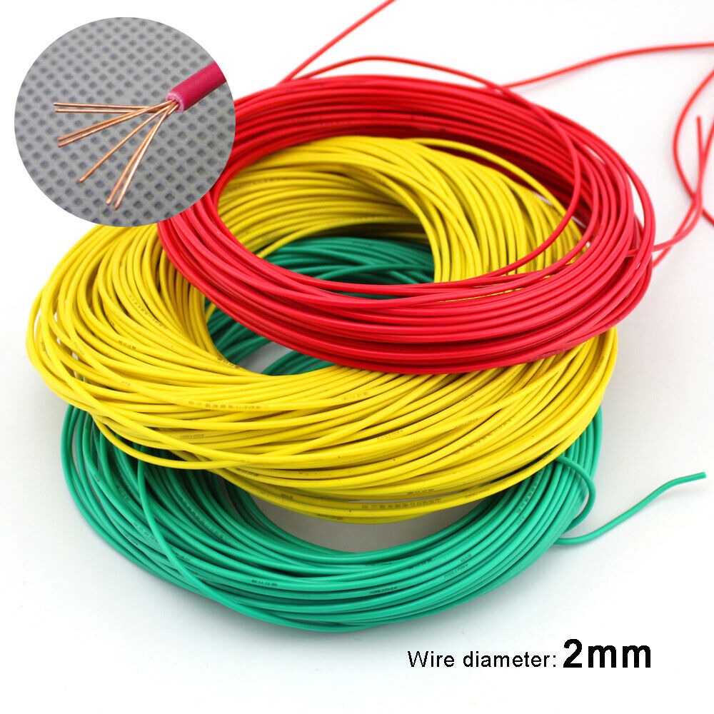 Flexible Silicone Wire Cable Outer diameter: 2mm Colours Model Hook Up Wire