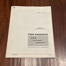 Tektronix CT-5 High-Current Transformer Instruction Manual 070-1130-00 picture