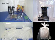 100 Clear 18 x 24 Flat Poly Bags open top Plastic Packing Uline best 1 MIL thick picture