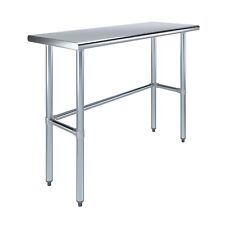 18 in. x 48 in. Open Base Stainless Steel Work Table | Residential & Commercial picture