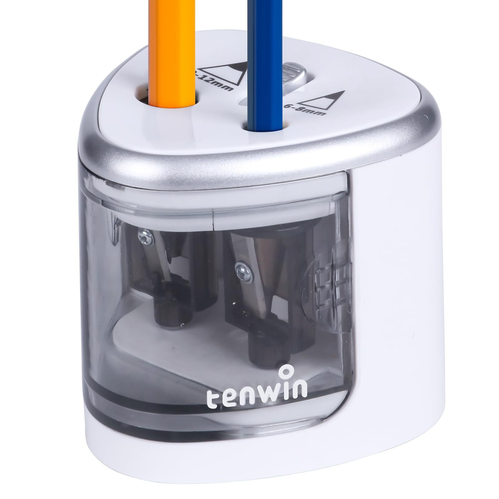 tenwin Electric Pencil Sharpener for Colored Pencils, Battery Operated Pencil...