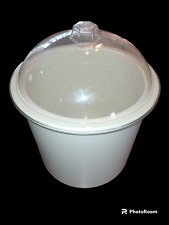 Carlisle Coldmaster Portable Ice Cream Server 3 Gallon With Lid White Round picture