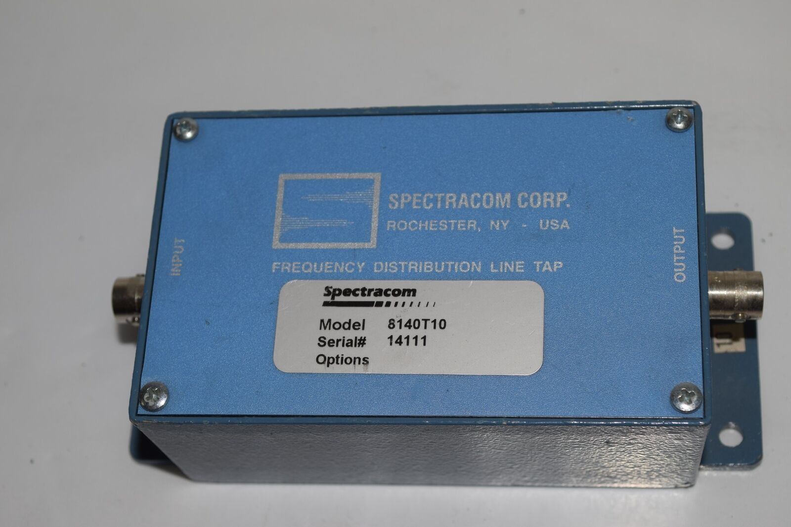 *TC* SPECTRACOM CORP MODEL 8140T10 INPUT OUTPUT BOX (SJJ27)