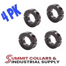 1-3/4” Bore DOUBLE SPLIT (4 PCS) STEEL NEW CLAMPING SHAFT COLLAR BLACK OXIDE picture