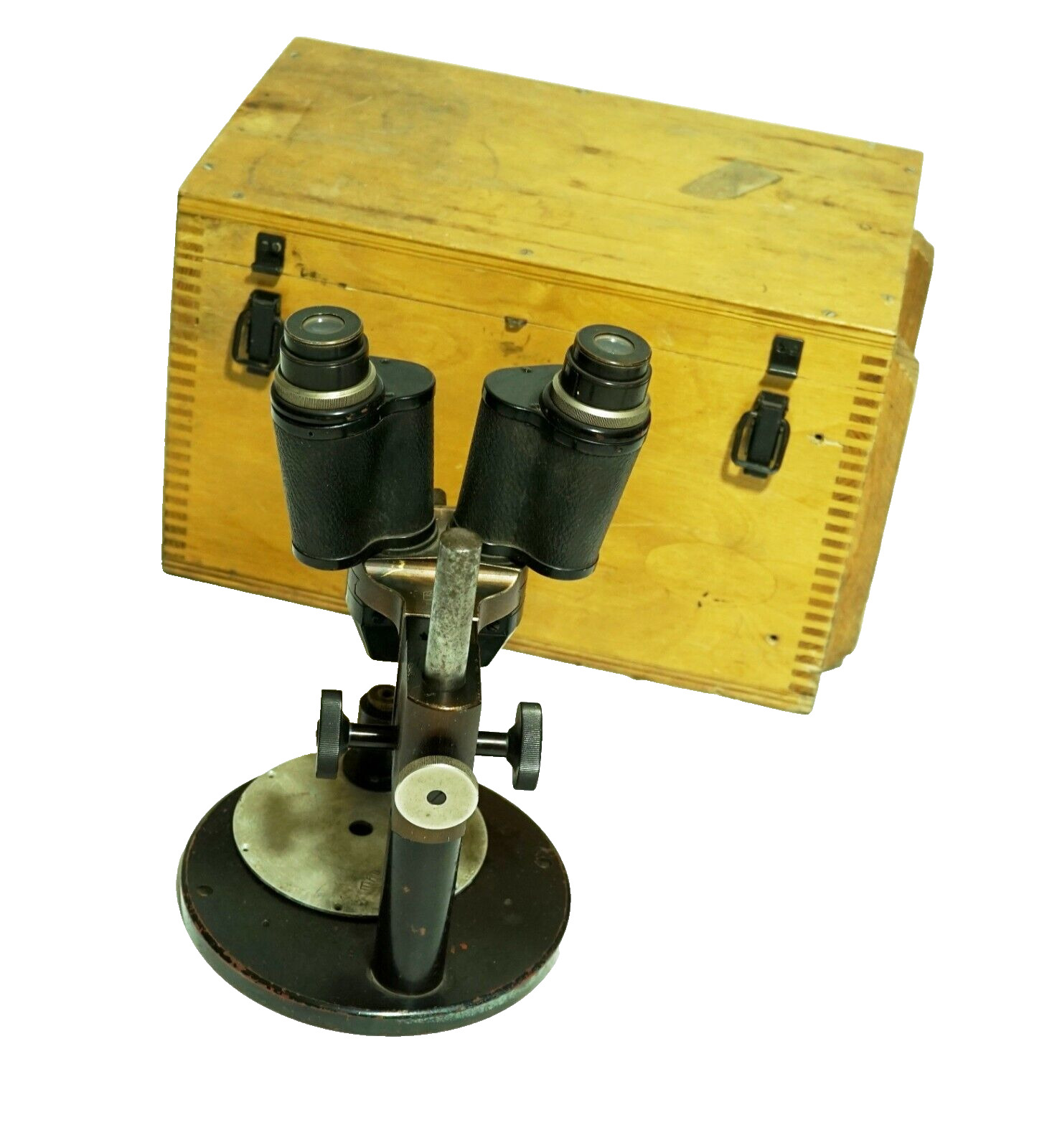 EARLY Vintage 1945 WWII Rare Germany stereo microscope Carl Zeiss Jena
