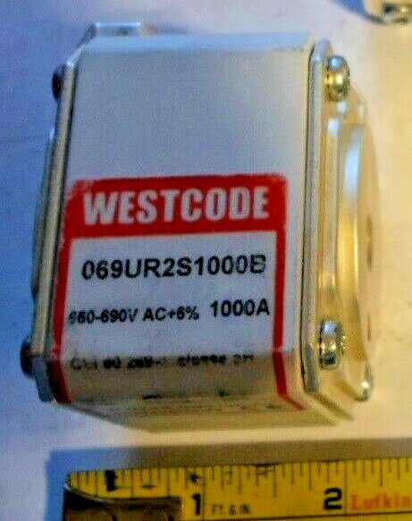 1000A Westcode Semiconductor Protection Fuse 660V-690V AC 1000 Amp Euro Style