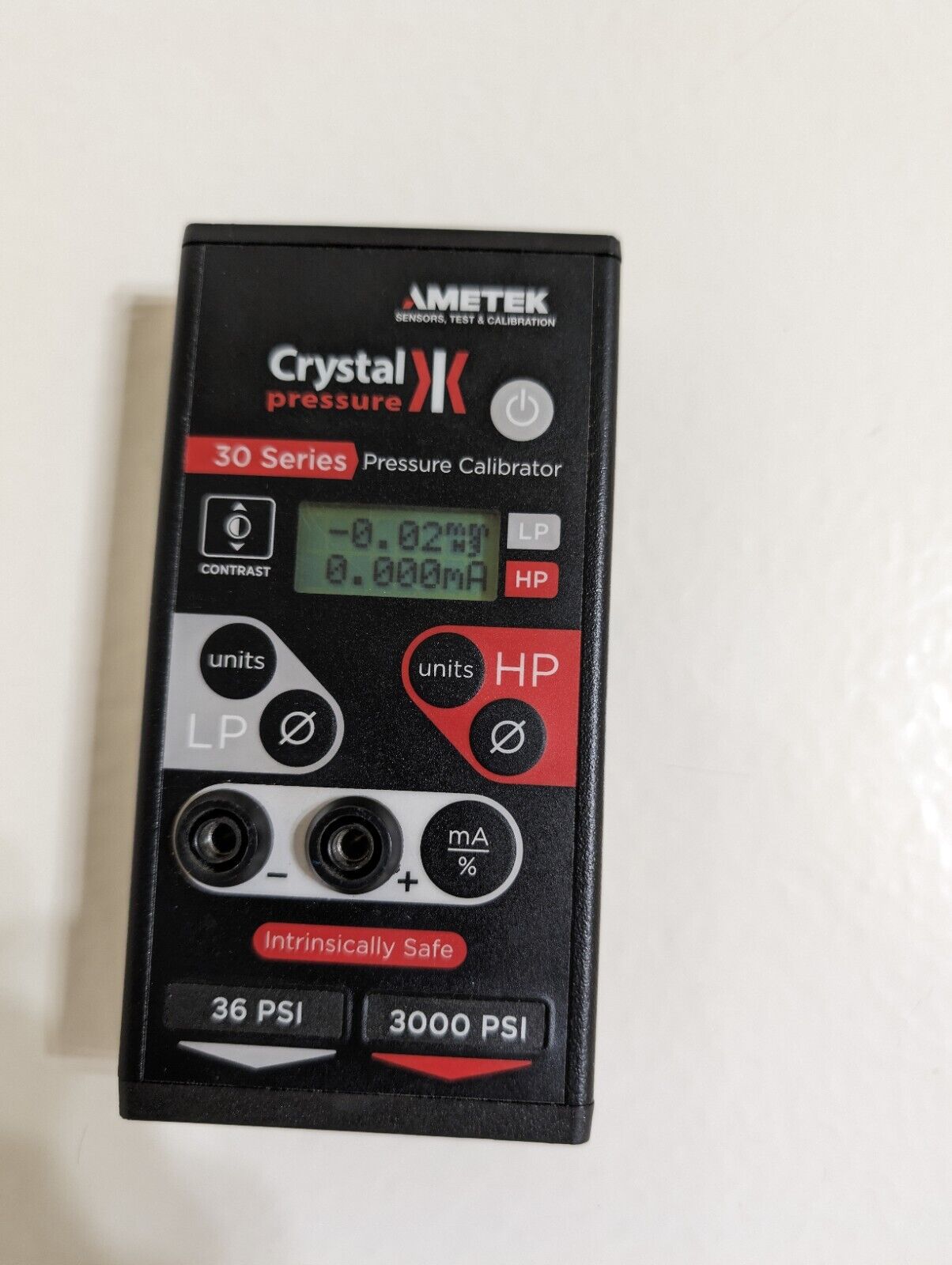 Ametek Crystal iS33-36/3000PSI 30 Series Pressure Calibrator 