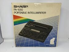 Vtg Sharp Electronic Portable Intelliwriter Typewriter Model PA-1050 New picture