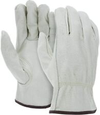 Heavy Duty Durable Cowhide Leather Drivers Work Gloves (PPE) ALL SIZES picture