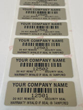 [QTY 100] CUSTOM PRINTED WARRANTY TAMPER EVIDENT VOID LABELS STICKERS SEALS picture