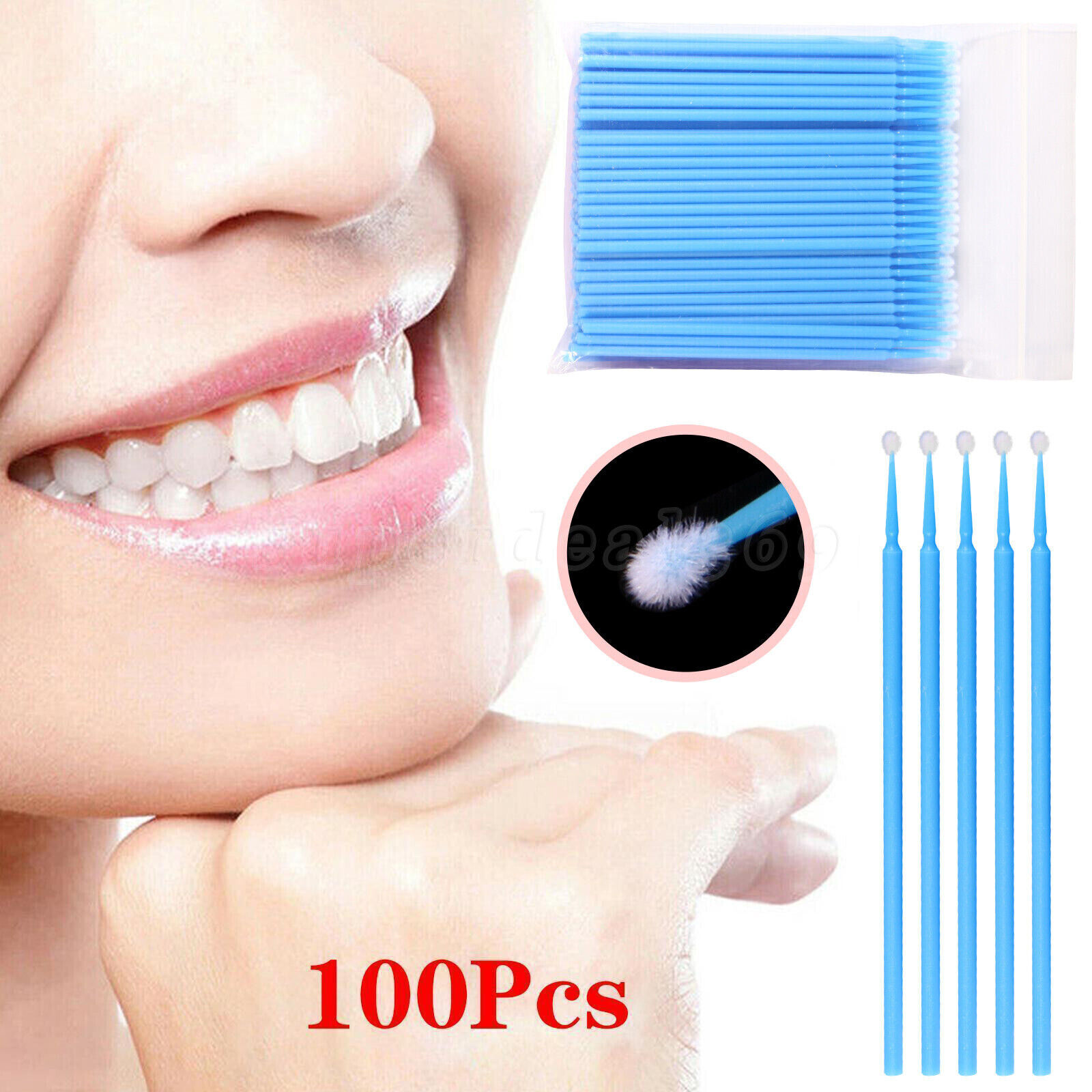 100pcs/pack Dental Disposable Micro Brushes Applicators Odontologia Extension