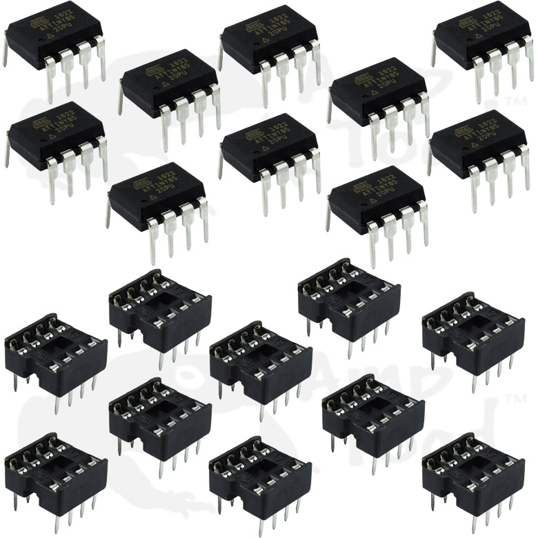 Atmel ATTiny85 with or without 8 Pin DIP Socket