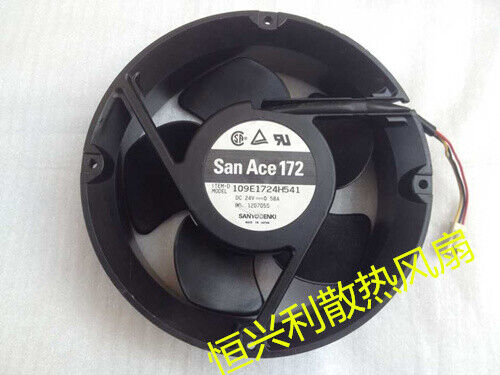 1pcs  Sanyo 109E1724H541 17 cm 24V 0.58A 17050 inverter server fan