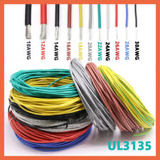 Flexible Silicone Wire Cable 30/28/26/24/22/20/18/16/14/12/10 AWG Various Colour picture