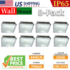 8x Gas Station 70W LED Canopy Lights Fixture Commercial Garage Parking Lot Light picture