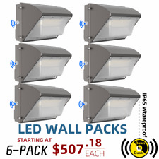 6 Pack 150W LED Wall Pack Light Dusk to Dawn Commercial Outdoor Security Light picture