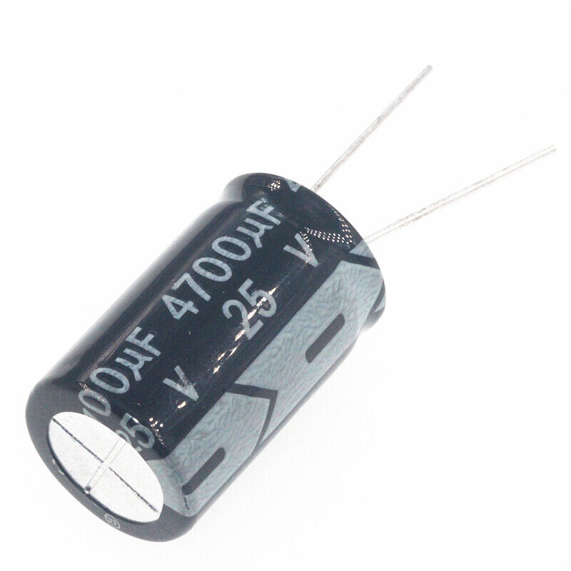 5pcs 25v 4700uf 25volt 4700mfd 105c aluminum electrolytic capacitor 16×25mm