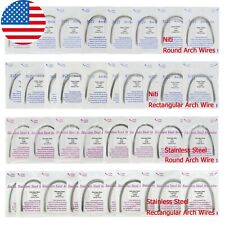 100PCS Dental Orthodontic Arch Wire Niti Stainless Steel Round Rectangular Ovoid picture