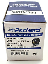 Packard C130B Definite Purpose Contactor One Pole + Shunt 30 Amp 120 Volt picture