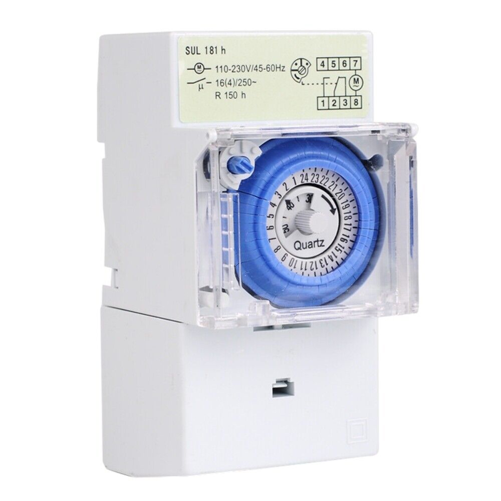 SUL181H Mechanical Timer 24 hours Time Switch Relay DC12V 16A Programmable