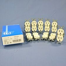 10 Leviton Almond RESIDENTIAL Duplex Receptacle Outlets 5-15R 15A 125V 5320-ROA picture